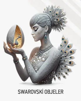 Swarovski Taşlı Dekoratif Objeler - Mücevher Kutusu