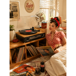 Crownwell Turntable Record Player Vegas E-11