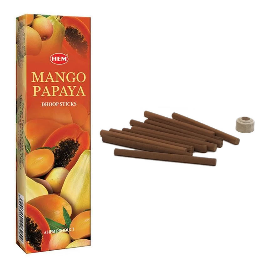 Mango Papaya Organik Roll Dhoop Tütsü