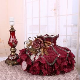 Avrupa Tarzı El İşlemeli Abajur