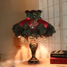 Modern Gül Motifli Abajur