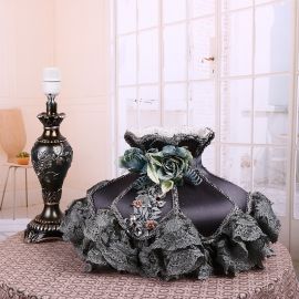 Modern Gül Motifli Abajur