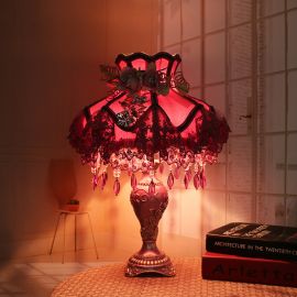 Retro Tasarım Dekoratif Abajur