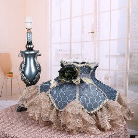 Dantel Nakışlı Lüks Abajur