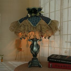 Dantel Nakışlı Lüks Abajur