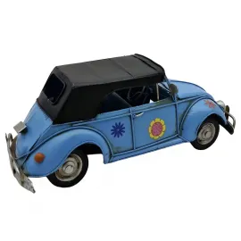 Dekoratif Çiçekli Metal Vosvos Araba