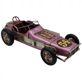 Koleksiyonluk Retro Metal Dekoratif Yarış Arabası