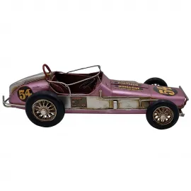 Koleksiyonluk Retro Metal Dekoratif Yarış Arabası
