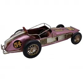 Koleksiyonluk Retro Metal Dekoratif Yarış Arabası