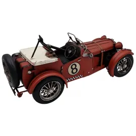 Nostaljik Metal Hediyelik Dekoratif Yarış Arabası Biblo