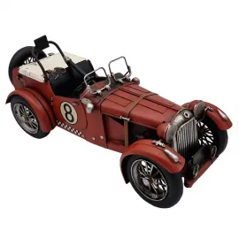 Nostaljik Metal Hediyelik Dekoratif Yarış Arabası Biblo