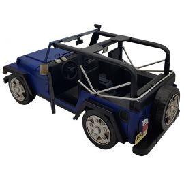 Dekoratif Vintage El Yapımı Metal Rubicon Jeep - 3 Renk