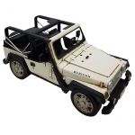 Dekoratif Vintage El Yapımı Metal Rubicon Jeep - 3 Renk