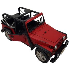 Dekoratif Vintage El Yapımı Metal Rubicon Jeep - 3 Renk