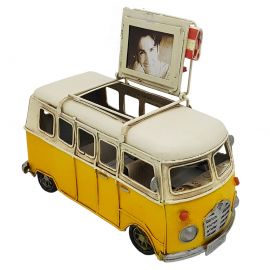 Dekoratif Metal Çerçeveli Araba Karavan ve Kalemlik