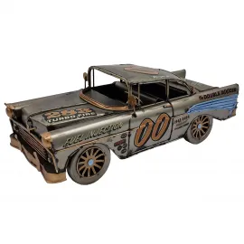 Dekoratif 1957 Chevy Metal Nostaljik Yarış Arabası