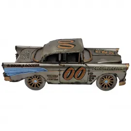 Dekoratif 1957 Chevy Metal Nostaljik Yarış Arabası