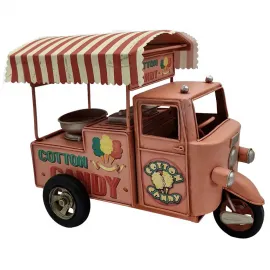 Dekoratif Metal Tenteli Şeker Arabası - Kumbara
