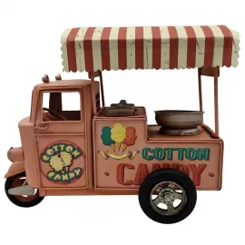 Dekoratif Metal Tenteli Şeker Arabası - Kumbara