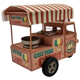 Dekoratif Metal Tenteli Şeker Arabası - Kumbara