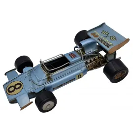 Dekoratif Metal Vintage F1 Yarış Arabası Biblo - El Yapımı Eskitme Mavi Model Dekoratif Metal Vintage F1 Yarış Arabası Biblo - El Yapımı Eskitme Mavi Model