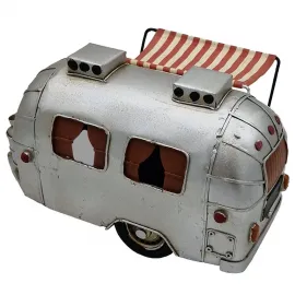 Dekoratif Tüplü Tenteli Karavan - El Yapımı Gümüş