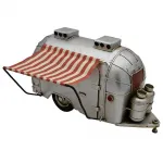 Dekoratif Tüplü Tenteli Karavan - El Yapımı Gümüş