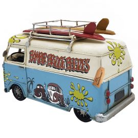 Dekoratif Metal Hippi Vosvos Minibüs Kalemlik ve Çerçeveli