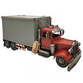 Dekoratif Metal Kamyon ve Saklama Kutusu Çerçeveli