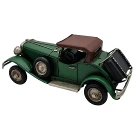 Dekoratif Metal Klasik Araba (Yeşil)
