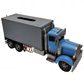 Büyük Boy Dekoratif Metal El Yapımı Kamyon | Ofis - Cafe - Bar İçin Peçetelik