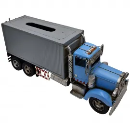 Büyük Boy Dekoratif Metal El Yapımı Kamyon | Ofis - Cafe - Bar İçin Peçetelik