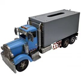 Büyük Boy Dekoratif Metal El Yapımı Kamyon | Ofis - Cafe - Bar İçin Peçetelik