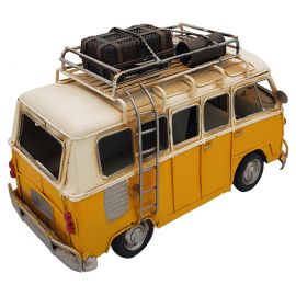 Dekoratif Metal El Yapımı Vintage Vosvos Karavan Minibüs