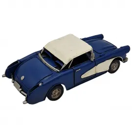 Vintage Spor Metal Araba Dekoratif Figür - Klasik Tavanlı Otomobil Biblo