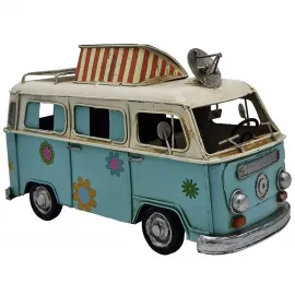 Nostaljik Karavan Vosvos Metal Dekoratif Obje - Vintage Hediye