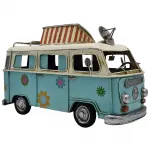 Nostaljik Karavan Vosvos Metal Dekoratif Obje - Vintage Hediye