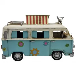 Nostaljik Karavan Vosvos Metal Dekoratif Obje - Vintage Hediye