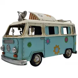 Nostaljik Karavan Vosvos Metal Dekoratif Obje - Vintage Hediye