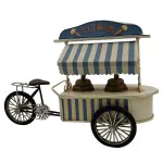 Dekoratif Tenteli Dondurma Arabası - Metal Trike Bisiklet - Kumbara