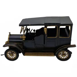 1910 Buick Model 19 Touring Metal Dekoratif Araba - Siyah