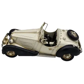 Auburn Boattail Speedster Dekoratif Metal Araba - Krem
