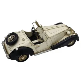 Auburn Boattail Speedster Dekoratif Metal Araba - Krem