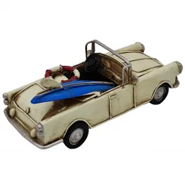Dekoratif Vintage Metal Araba Biblo - Sörf Tahtalı Klasik Cabrio