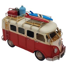 Sörf Tahtalı Dekoratif Büyük Boy Metal Vosvos Karavan Minibüs