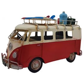 Sörf Tahtalı Dekoratif Büyük Boy Metal Vosvos Karavan Minibüs