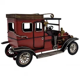 Dekoratif Metal Klasik Otomobil - Eskitme Görünümlü Vintage Araba Biblosu