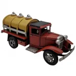 Dekoratif El Yapımı Metal Tanker Kamyon