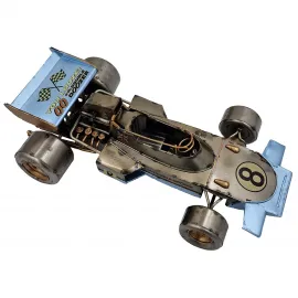 Blue Arrow Dekoratif Metal Vintage Formula 1 Lotus 72 Yarış Arabası