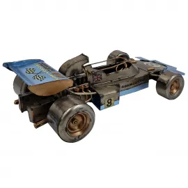 Blue Arrow Dekoratif Metal Vintage Formula 1 Lotus 72 Yarış Arabası